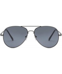 Aviator Classic Metal Pilot Aviator Fashion Sunglasses - Black - C518SMO3328 $10.90