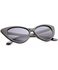 Oversized Women's Retro Oversized High Point Cat Eye Sunglasses 54mm - Black / Smoke - CO12N5Q81MT $11.75