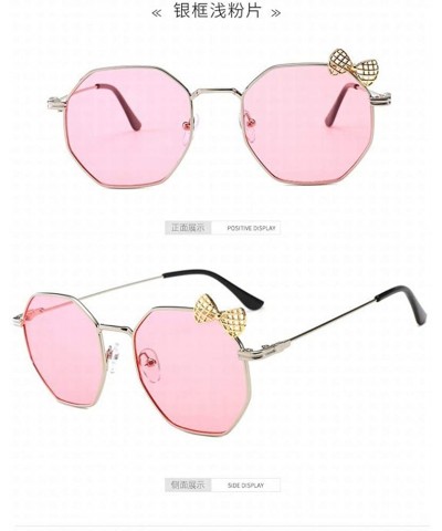 Sport New Retro Glasses Metal Big Box Bow Irregular Frame Sunglasses Unisex Sunglasses - C918T2IM3IT $43.91