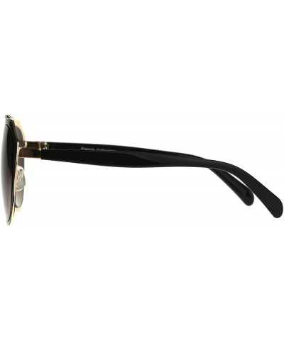 Aviator Retro Fashion Sunglasses Womens Designer Style Aviator Shades UV 400 - Brown (Brown) - CP189WL7ZWL $22.62