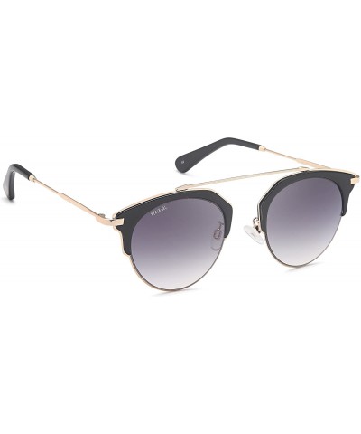 Shield Sunglasses for Women - Trendy Round Lens Eyewear for Summer - Dark Leopard - CJ18DZNGXUG $94.57