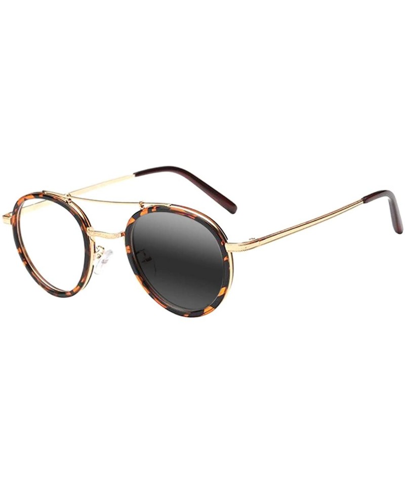 Oval Men Women Retro Oval Readers Transition Photochromic Reading Glasses UV400 Sunglasses - Leopard - CI18UIY4205 $14.61