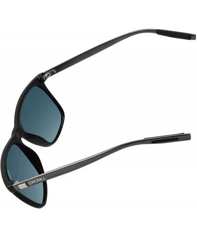 Oversized Sunglasses for Men and Women-Unisex Polarized Aluminum Magnesium Sunglasses Vintage Sun Glasses - CT18U0ILHQT $18.76