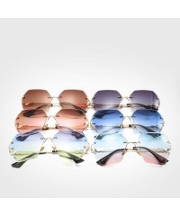 Goggle 2019 Square RimlPearl Sunglasses Retro Women Er Trendy Gradient Polygon Sun Glasses Female UV400 G23023 - C0198AI8QZI ...