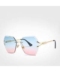 Goggle 2019 Square RimlPearl Sunglasses Retro Women Er Trendy Gradient Polygon Sun Glasses Female UV400 G23023 - C0198AI8QZI ...