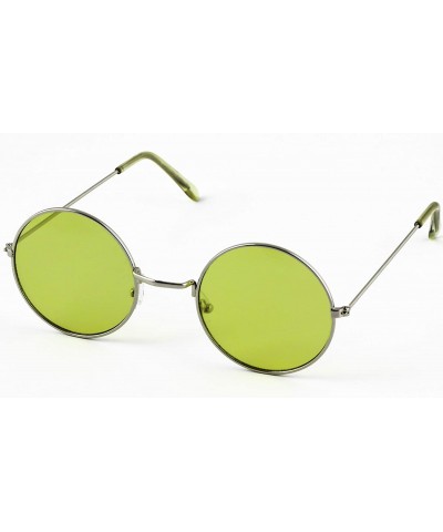 Goggle Retro Hipster Fashion Small Round Circle Metal Frame Ozzy Elton Color Tint John Lennon Style Sunglasses - CK18O88KU5A ...