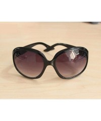 Oversized 1PC Women Anti-UV Sunglasses Retro Style Big Frame Fashion Sunglasses - Black - CT18UUT5NL6 $25.80