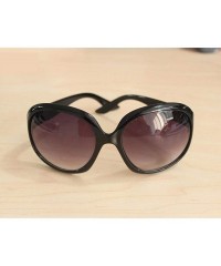 Oversized 1PC Women Anti-UV Sunglasses Retro Style Big Frame Fashion Sunglasses - Black - CT18UUT5NL6 $12.73