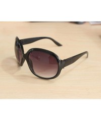Oversized 1PC Women Anti-UV Sunglasses Retro Style Big Frame Fashion Sunglasses - Black - CT18UUT5NL6 $25.80