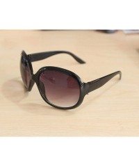 Oversized 1PC Women Anti-UV Sunglasses Retro Style Big Frame Fashion Sunglasses - Black - CT18UUT5NL6 $12.73