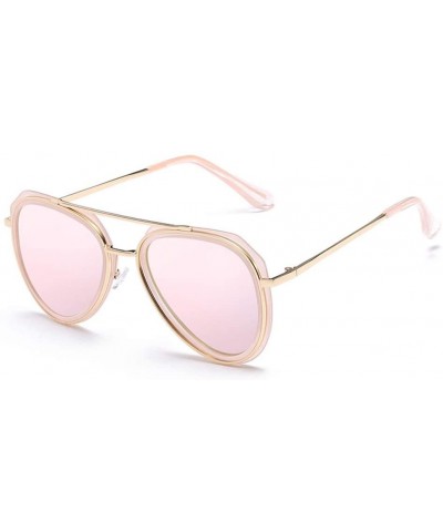Round Round Face Polarized Sunglasses Sunglasses Big Face Fashion Glasses - 1 - CV19058Y0DK $68.72