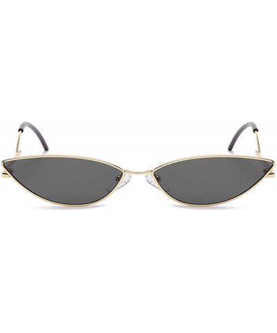 Cat Eye Polarized Sunglasses Protection Fashion Festival - Gold Gray - C118TNCAXGZ $17.90