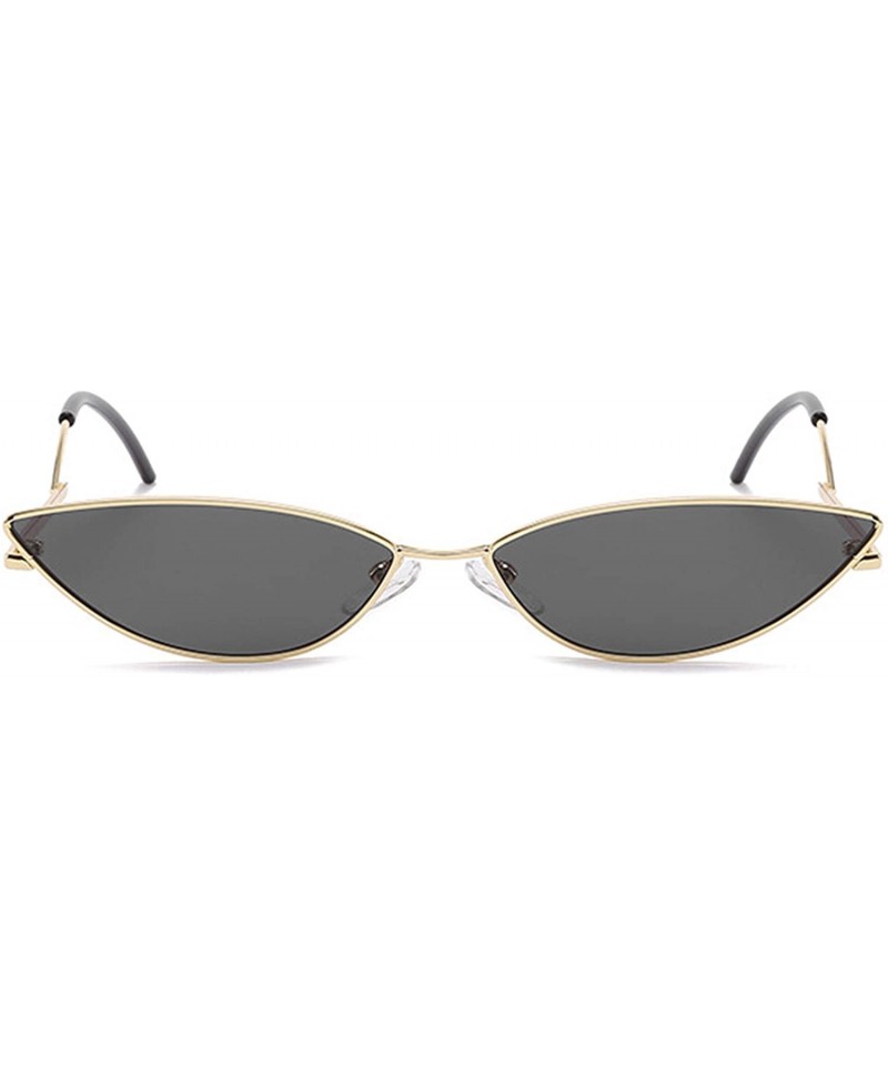 Cat Eye Polarized Sunglasses Protection Fashion Festival - Gold Gray - C118TNCAXGZ $34.88