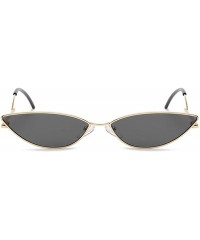 Cat Eye Polarized Sunglasses Protection Fashion Festival - Gold Gray - C118TNCAXGZ $17.90