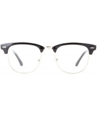 Oval Babo" Slim Oval Style Celebrity Fashionista Pattern Temple Reading Glasses Vintage - 9053 Black/Silver - CL11GM0JA1N $18.11
