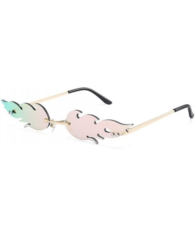 Rimless Fashion Sunglasses Rimless Glasses Vintage - C2 - CB198G5A97W $20.25