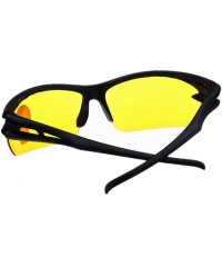 Goggle Men's Sunglasses Outdoor Riding Glasses Battery Car Bike Motorcycle Sunglasses - Yellow - CX11ZSIHXSX $6.77