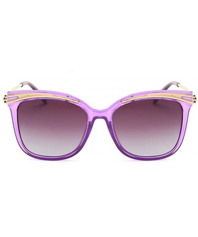 Wrap Womens Women's Liner SunglassesTwo-color ladies polarized sunglasses - Purple Color - CN18539X7KK $44.19