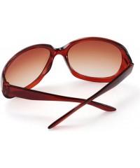 Goggle Fashion Women's Sunglasses Retro Vintage Big Frame Goggles Shades Eyeglass - Brown - CY12N34O8XM $9.50