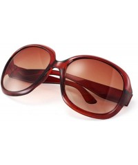 Goggle Fashion Women's Sunglasses Retro Vintage Big Frame Goggles Shades Eyeglass - Brown - CY12N34O8XM $9.50