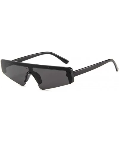 Square Vintage Rectangle Small Frame Sunglasses Fashion Designer Square Shades for Women - CC1943QR056 $18.05
