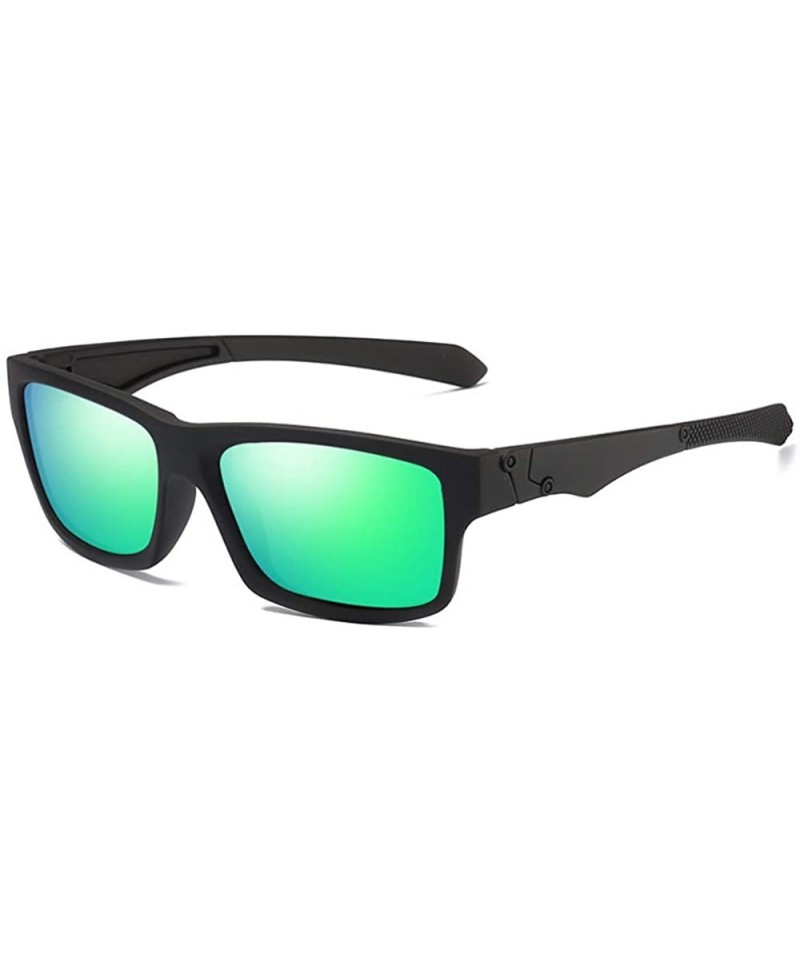 Sport Sunglasses Men's Box Sunglasses Polarizing Sports Sunglasses - E - C518QTHC3ZD $39.19