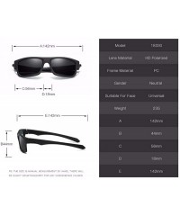 Sport Sunglasses Men's Box Sunglasses Polarizing Sports Sunglasses - E - C518QTHC3ZD $39.19