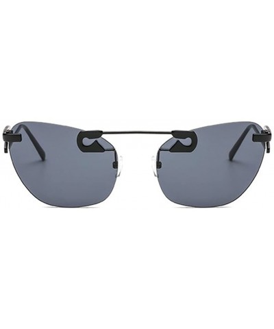 Butterfly Sunglasses Ocean Cat Eye Sunglasses Metal Eyeglasses - Black Color - CP18DS84KOO $19.51