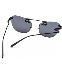 Butterfly Sunglasses Ocean Cat Eye Sunglasses Metal Eyeglasses - Black Color - CP18DS84KOO $19.51