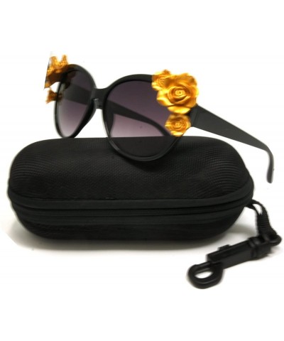 Butterfly Luxury Butterfly Lady Retro Party Beach Flowers wedding Sunglasses - C018594XEGH $34.27
