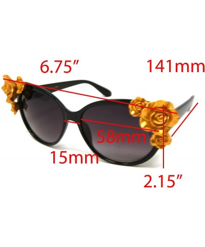 Butterfly Luxury Butterfly Lady Retro Party Beach Flowers wedding Sunglasses - C018594XEGH $13.89