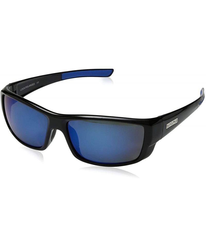 Rectangular Lock Sunglasses - Black - CI189XD5DY6 $27.48