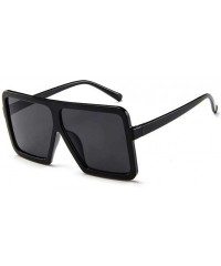 Sport Women Men Vintage Retro Sun Spectacles Unisex Big Frame Sunglasses Eyewear - Black - C418UL7S7TQ $8.56