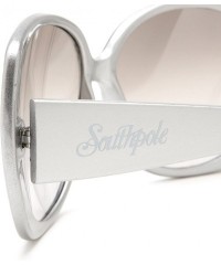 Oversized Women's 140SP Oval Sunglasses - One Size - Metallic Silver Frame/Gradient Smoke Lens - C2115BN7NH1 $16.30