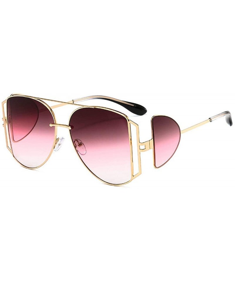 Goggle Metal Frame Punk Sunglasses Oversized Sunglasses Men Women Fashion Wind-proof Sunglasses Sunshade glasses UV400 - CV19...