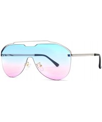 Rimless New Sunglasses Metal Rimless Sun Glasses Brand Designer Pilot Sunglasses Women Men Shades Top Fashion Eyewear - C5199...