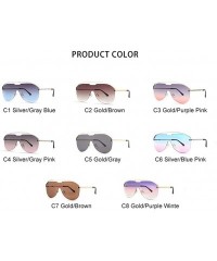 Rimless New Sunglasses Metal Rimless Sun Glasses Brand Designer Pilot Sunglasses Women Men Shades Top Fashion Eyewear - C5199...