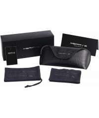 Oversized Men Vintage Aluminum Polarized Sunglasses for Men Womens Polarized Mirror with Case - Black - C618XRAXU4W $26.02