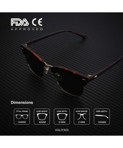 Wayfarer Unisex Polarized Sunglasses Stylish Sun Glasses for Men and Women Color Mirror Lens Multi Pack Options - CG18QTOOT4H...