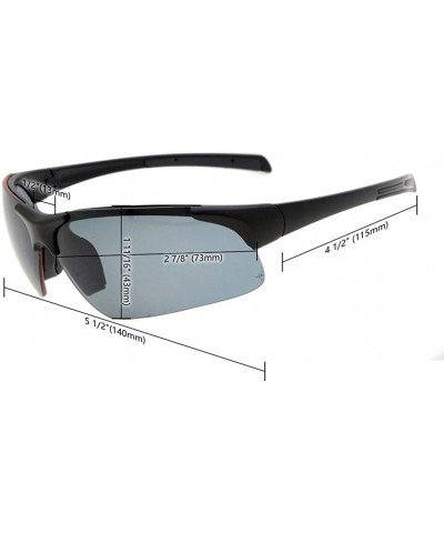 Sport TR90 Unbreakable Sports Half-Rimless Bifocal Sunglasses Baseball Running Fishing Driving Golf Softball Hiking - CA12O0D...