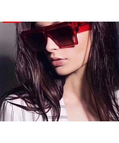 Aviator 2019 Luxury Classic Square Sunglasses Women Brand Designer Sun DoubleGray - Blackdoublegray - CA18Y2NXSRY $9.96