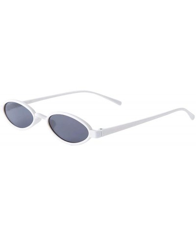 Goggle Glasses- Women Fashion Unisex Oval Shades Sunglasses Integrated UV - 9131a - CG18RT88UW3 $6.70