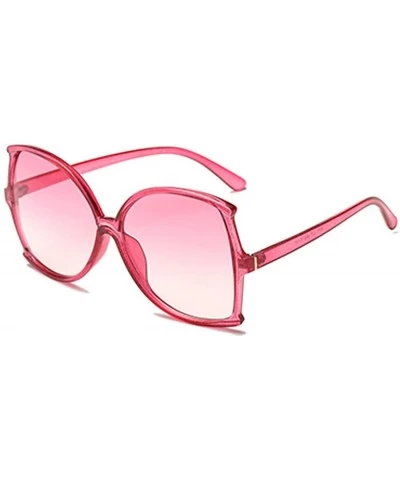 Sport women fashion Simple sunglasses Retro glasses Men and women Sunglasses - Pink - C718LLCZ0NK $18.39