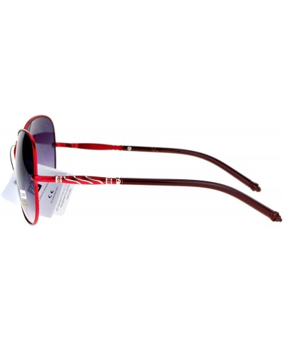 Butterfly VG Occhiali Womens Sunglasses Round Butterfly Metal Fashion Shades UV400 - Red - C8187K3D3HL $12.79