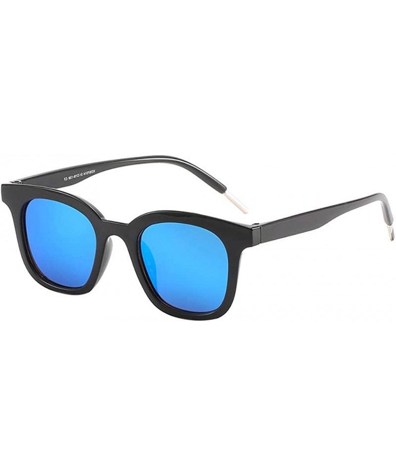 Sport Polarized Sunglasses for Men Women Unisex Classic 80s Retro Sun glasses for Summer Beach Sunbathing - Blue - CP199GSKGG...