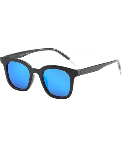 Sport Polarized Sunglasses for Men Women Unisex Classic 80s Retro Sun glasses for Summer Beach Sunbathing - Blue - CP199GSKGG...