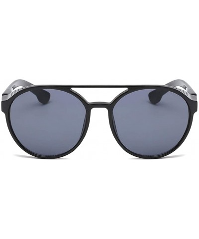 Rectangular Unisex Sunglasses Vintage Sun Glasses For Men/Women Eyewear - Black - CM18SM65W3W $7.35