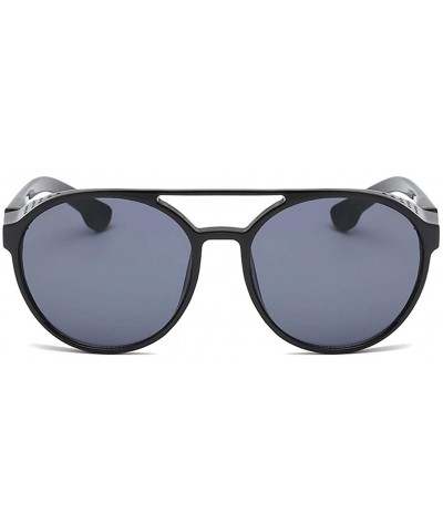 Rectangular Unisex Sunglasses Vintage Sun Glasses For Men/Women Eyewear - Black - CM18SM65W3W $7.35