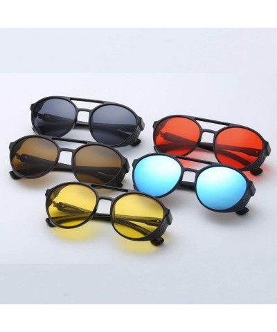 Rectangular Unisex Sunglasses Vintage Sun Glasses For Men/Women Eyewear - Black - CM18SM65W3W $7.35