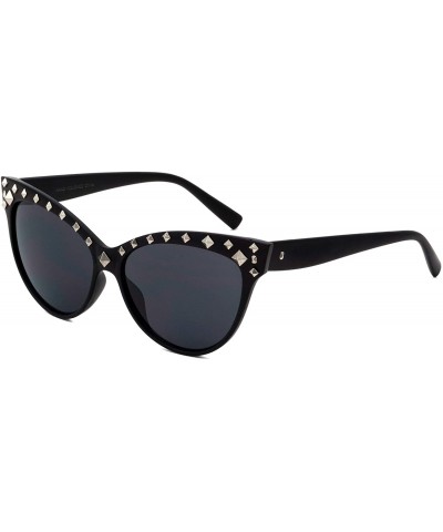 Cat Eye Bronx Sharp Cat Eye Studs Sunglasses - Black - CI196XG8W6M $13.04